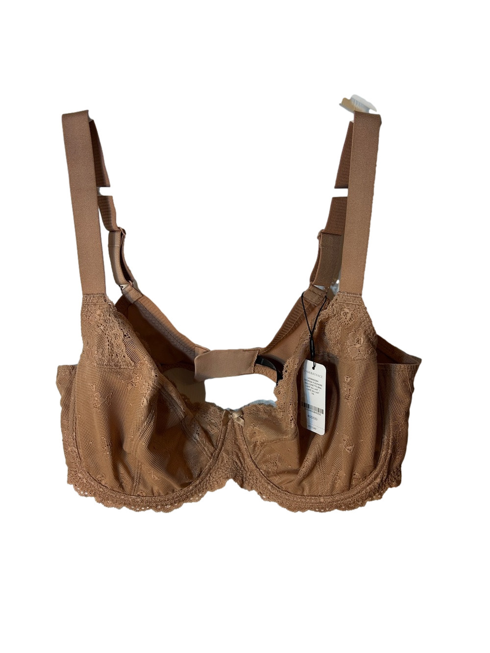 Understance Georgia Flexwire Balconnette Lace Underwire Bra Cafe au lait 40DDD